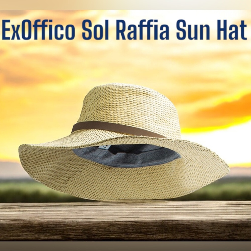 ExOffico Sol Raffia Women’s /Unisex Sun Hat Size Lg/XLG NWT
